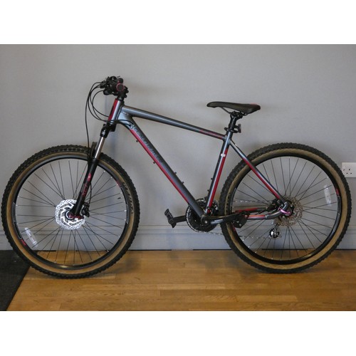17 - A Claud Butler gents 'Alpina' 2020 mountain bike, grey/red, lightweight alloy, 19 inch frame, 27.5 i...