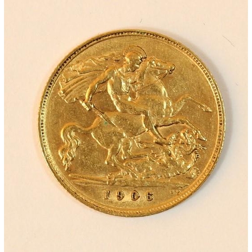 34 - An Edward VII half sovereign, 1906