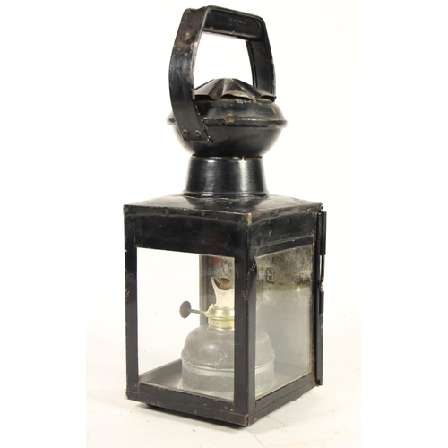 247 - A B.R. hand lantern complete with burner