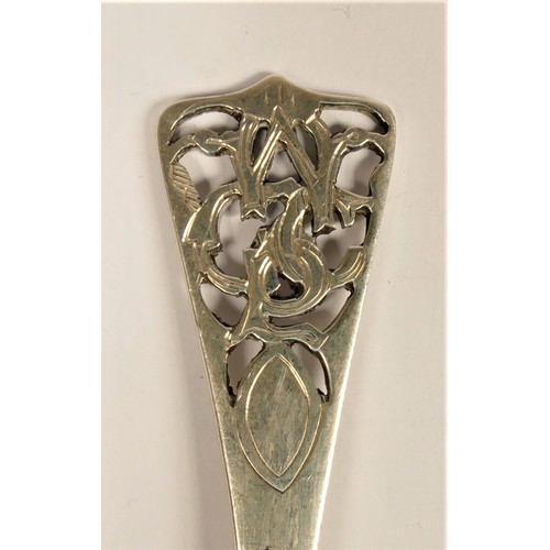 11 - An Arts & Crafts hand made silver spoon, by William Henry Warmington, London 1952, Coronation duty m... 