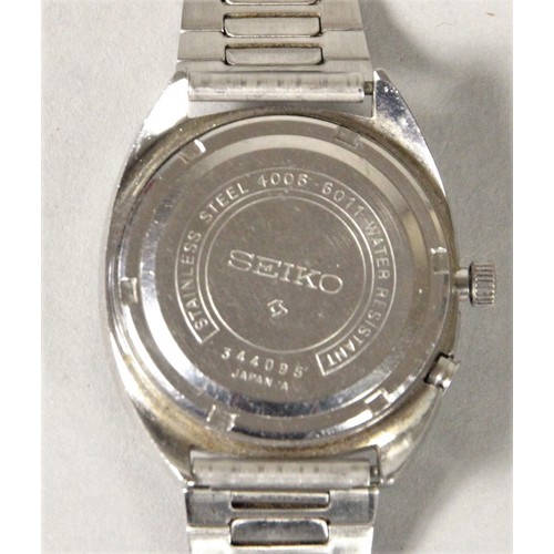 83 - Seiko Bell-Matic stainless steel alarm/day/date automatic gentleman's wristwatch, ref 4006-6011, c.1... 