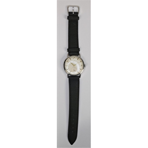 92 - Omega, a manual wind stainless steel gentleman's wristwatch, c.1962, off white dial with 3, 9 and 12... 