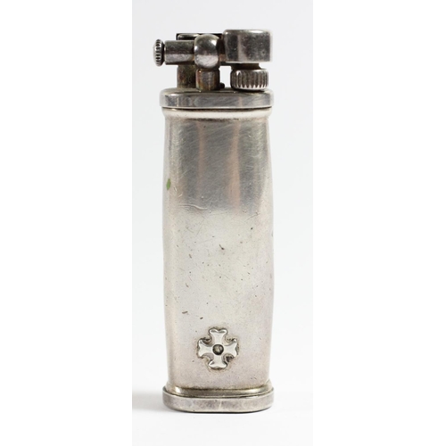 106 - Sillem's ITT Corona 925 sterling silver gas lighter, 7cm.