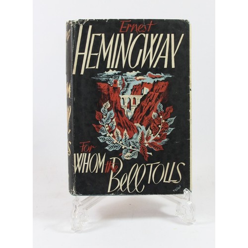 150 - Ernest Hemmingway. For Whom the Bell Tolls. 1st UK edition. Jonathan Cape 1941, dust wrapper torn an... 