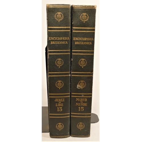 168 - Encyclopedia Britannica. 1957. 24 volumes with 39 dictionaries, medical and art reference books. (63... 