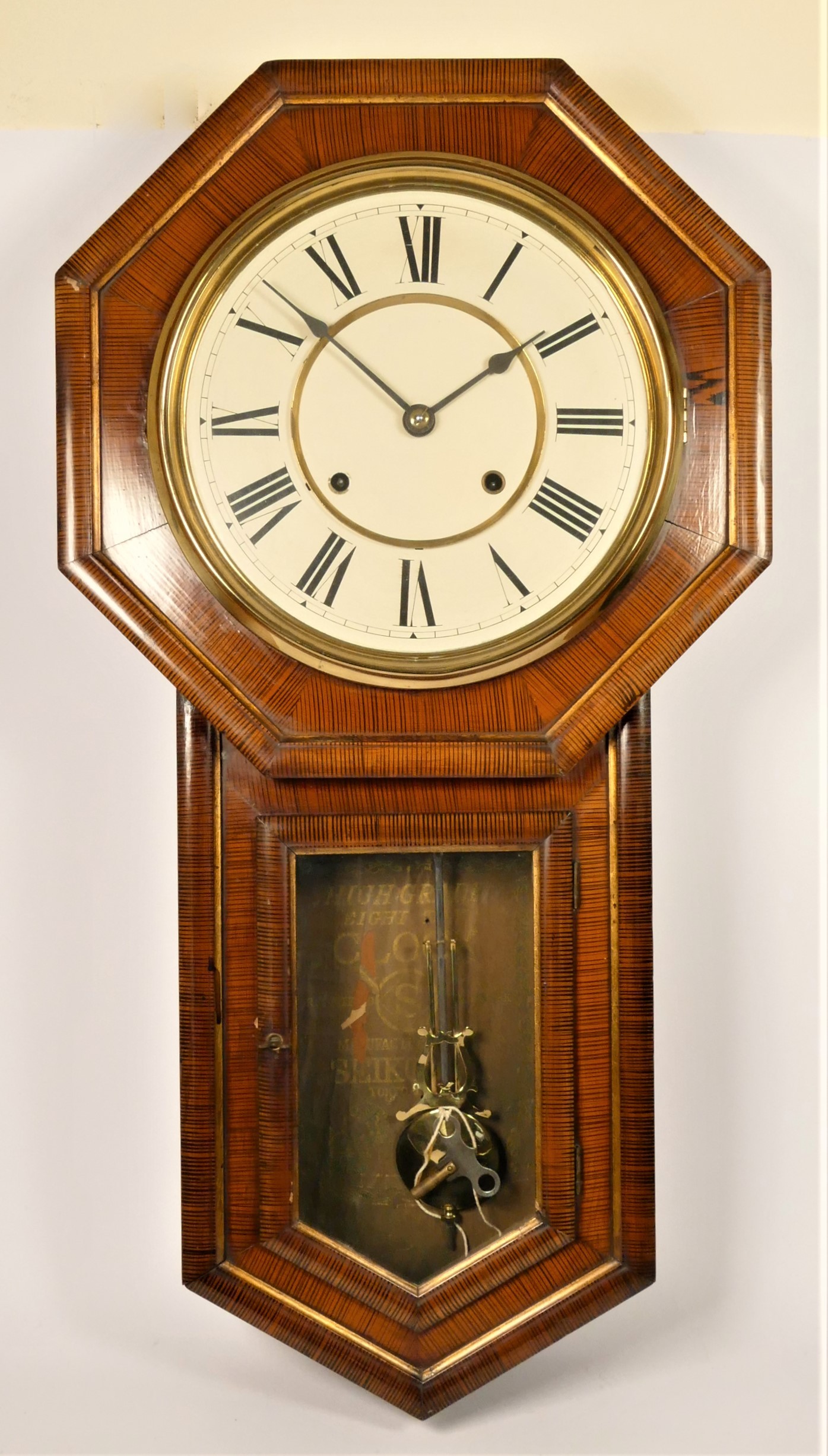 Seikosha, a Japanese imitation Tiger wood drop dial wall