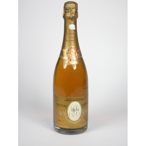 431 - Louis Roederer Cristal Champagne, 1974, one bottle