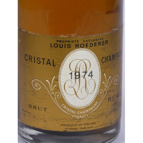 431 - Louis Roederer Cristal Champagne, 1974, one bottle