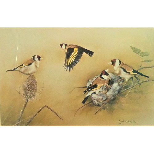 13 - Robert Fuller (b.1972), Five partridges in the snow, ltd ed print, signed and numbered in pencil 23/... 