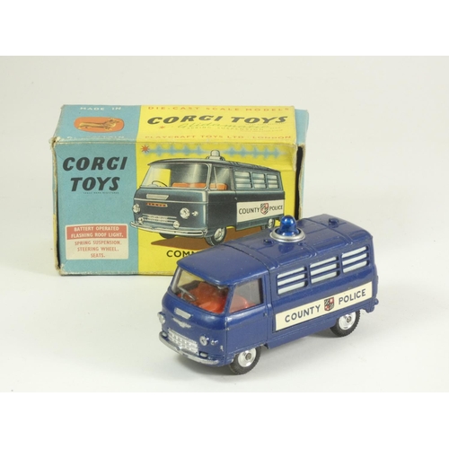 80 - A Corgi 464 Commer Police Van with flashing light, playworn, original box