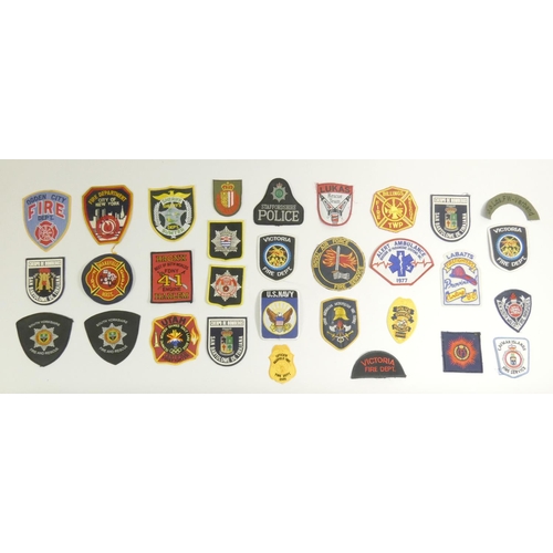 101 - A collection of thirty one Emergency Service patches, consisting mainly of American Fire Departments