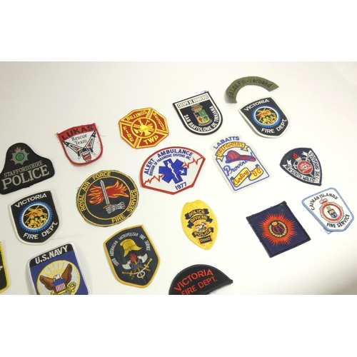 101 - A collection of thirty one Emergency Service patches, consisting mainly of American Fire Departments