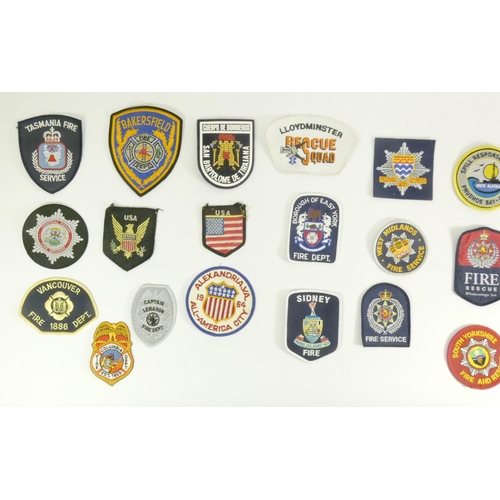 102 - A collection of thirty one Emergency Service patches, consisting mainly of American Fire Departments