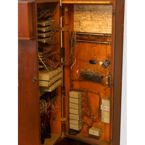 138 - A private manual branch exchanges Switchboard CB 873 MK7, dated between 1953 and 1962, 10cm x 50cm x... 