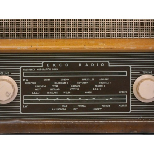 141 - A Ekco U243 valve radio, together with a Amplix valve radio, made in Paris (2)