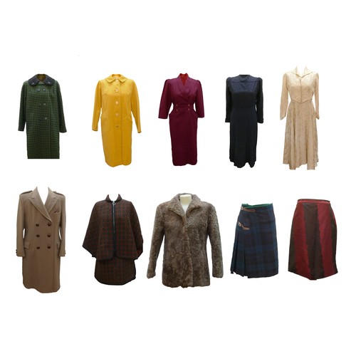 153 - A collection of ten pieces of ladies vintage fashion, including a Vivienne Westwood skirt, Welsh tap... 