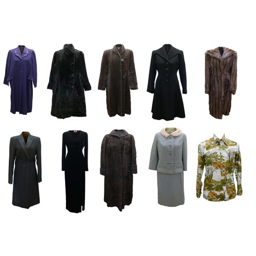 154 - A collection of ten pieces of ladies and men's vintage fashion, including a Ben Sherman long sleeve ... 