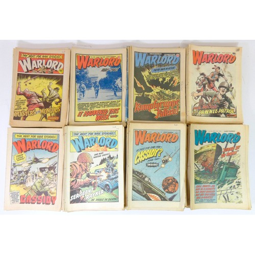 166 - A collection of over 190 issues of Warlord comic, 1980 through 1985