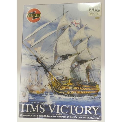 188 - Airfix HMS Victory Set 1/100 Scale Model Kit, released to commemorate the 200th anniversary of the b... 