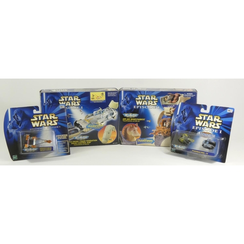 194 - Four Star Wars Micro Machines sets, original packaging, to include :

Rodracers IV
Sebulba's Podrace... 