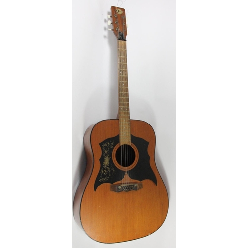 212 - A Kay KD-28 Dreadnought acoustic guitar, made in Italy, c.1969