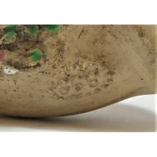 222 - Cambier, a 19th century French enameled clay pipe depicting Jupiter, signed Cambier a Paris, numbere... 