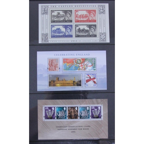 227 - Five hanger albums of mint GB to 2008, face value approximately £1,000