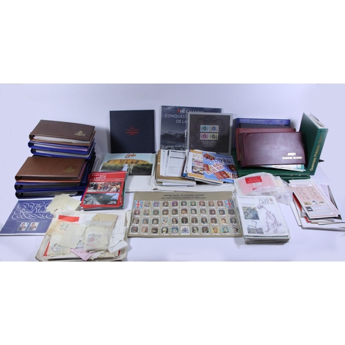 234 - A large collection of stamps, to include an album of mint 1924 - 1979, partially full, two albums of... 