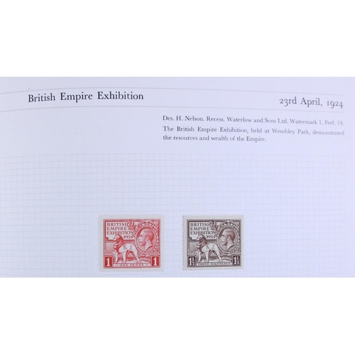 234 - A large collection of stamps, to include an album of mint 1924 - 1979, partially full, two albums of... 