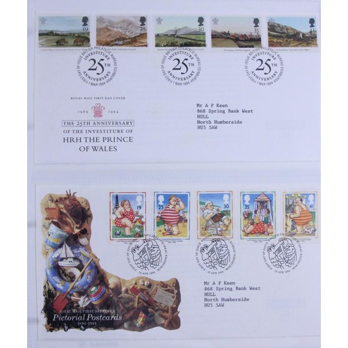 235 - A large collection of stamps to include year packs from 1984 - 2011, several school boy albums, over... 