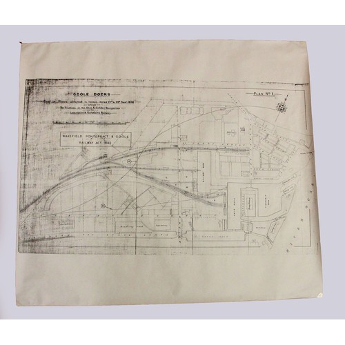 238 - Of Goole interest; a Victorian tracing of the Township of Hook, Parish of Snaith, in the Weft Riding... 