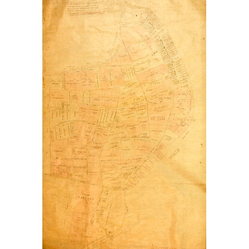 238 - Of Goole interest; a Victorian tracing of the Township of Hook, Parish of Snaith, in the Weft Riding... 