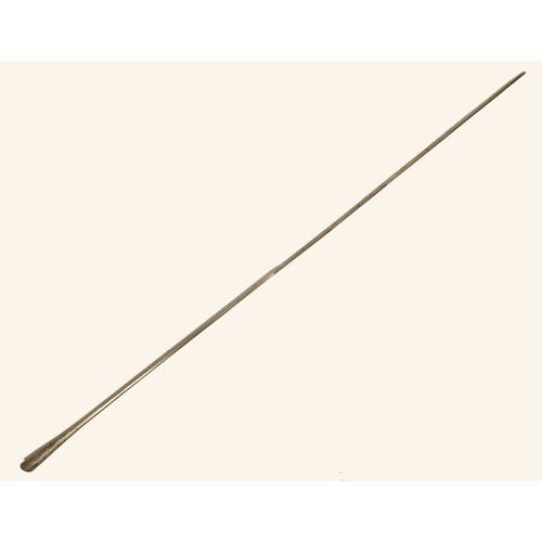 241 - A Maasi Mara spear, with pointed  and broad terminals,  265cm together with David Carnegie, On the P... 