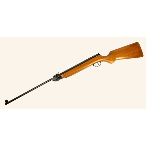 243 - Haenel, GDR, a modell 308 .22 cal break action air rifle, serial number 497035, length overall 111cm... 