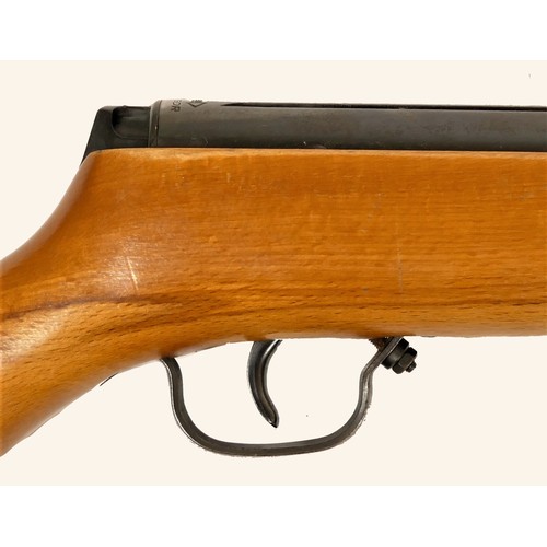 243 - Haenel, GDR, a modell 308 .22 cal break action air rifle, serial number 497035, length overall 111cm... 