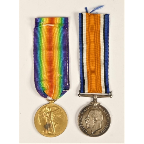 264 - WWI pair, awarded to 33319 Pte W.H. Walker, Norfolk Regiment, 1914-1918 and Victory