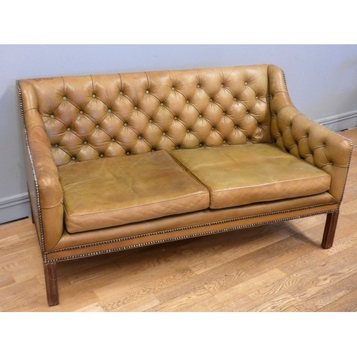 Square chesterfield store sofa