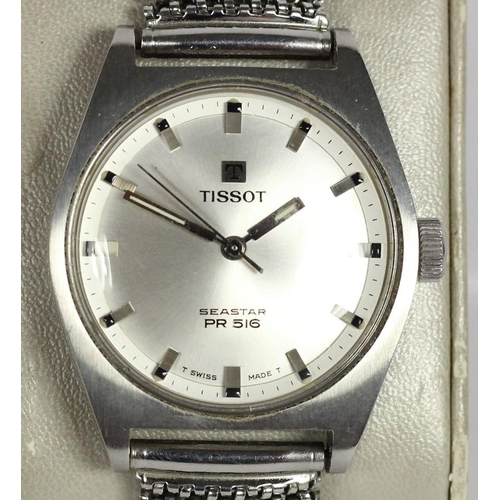 Tissot Seastar PR 516 a stainless steel manual wind gentleman s