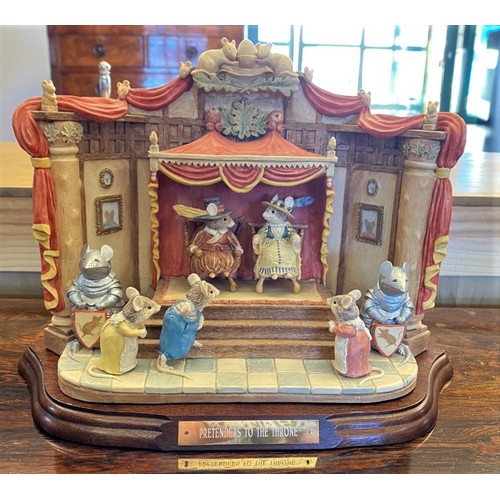 A Border Fine Arts 'Pretenders to the Throne (B0809) with base