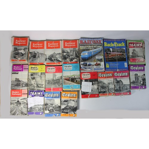 21 - A large collection of approximately 250 railway related magazines to include, Backtrack, Railway Mag... 