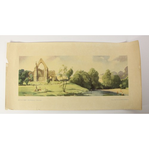 35 - An unframed carriage print 'Bolton Abbey, Wharfdale, Yorkshire' by Frank Sherwin