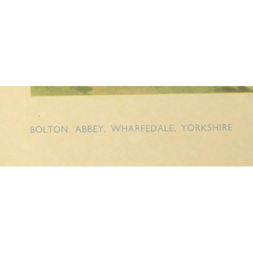 35 - An unframed carriage print 'Bolton Abbey, Wharfdale, Yorkshire' by Frank Sherwin