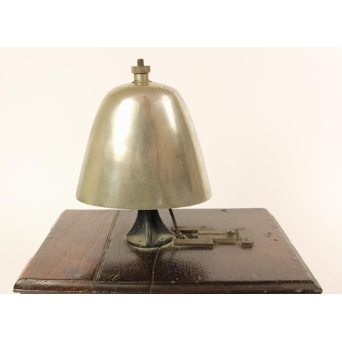 95 - A G.W.R block bell fitted with sheep dome bell, manufactured by R.E. Thompson