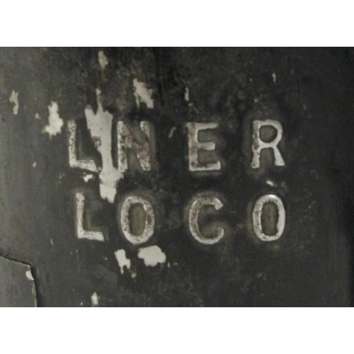 158 - A L.N.E.R 2 aspect handlamp, case stamped 'L.N.E.R LOCO', handle stamped 'Bury St.Eds, 525, complete... 