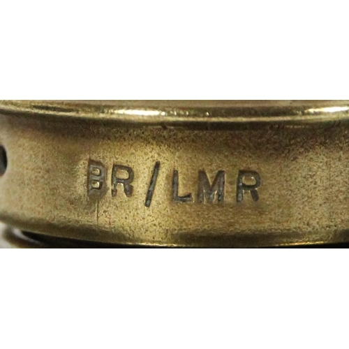 163 - A B.R. 3 aspect handlamp, complete with burner marked BR/LMR