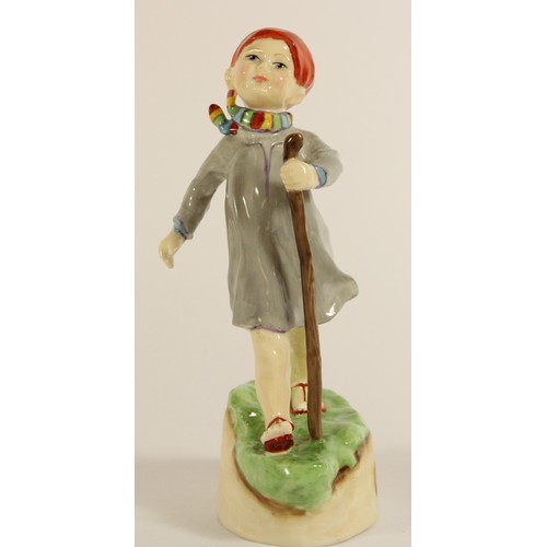 105 - Four Royal Worcester figurines to include, Friday's child is loving and giving (3261) 18cm, Thursday... 