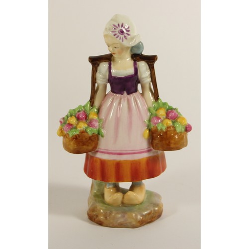 105 - Four Royal Worcester figurines to include, Friday's child is loving and giving (3261) 18cm, Thursday... 