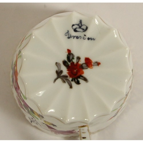 108 - Two late 19th century fine porcelain trios to include, a gold hand painted cup, saucer and sandwich ... 