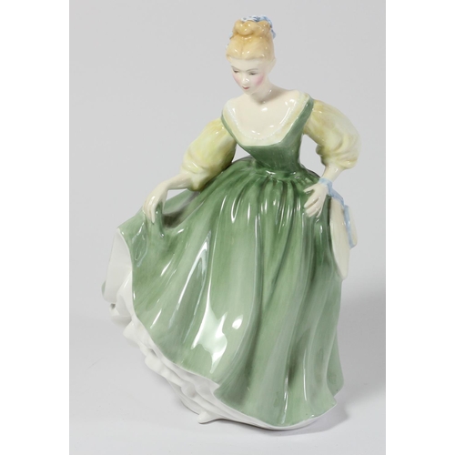 121 - Four Royal Doulton figurines to include, Margery (HN1413) 28cm, Diane (HN3604) 24cm, Fairlady (HN219... 