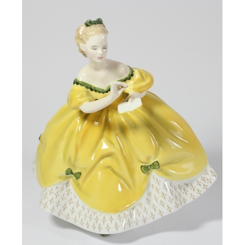 122 - Five Royal Doulton figurines to include, The Last Waltz (HN2315) 20cm, Patricia (HN3365) 24cm, Charl... 